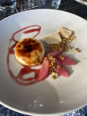 Saffron crème brûlée   at Plant in Asheville