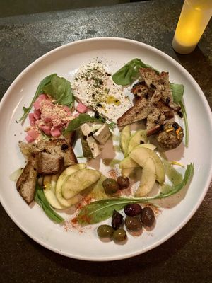 cheese plate  at Plant in Asheville