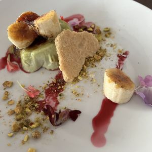 Matcha Crème Brûlée   at Plant in Asheville