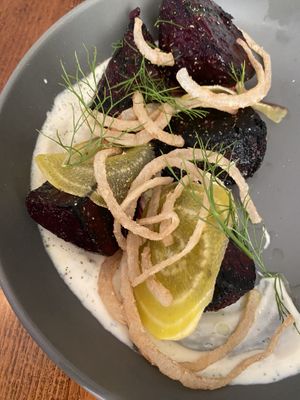 Grilled beets  at Plant in Asheville
