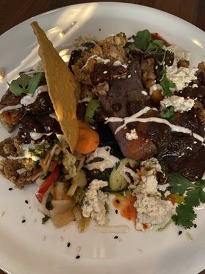 Crispy mushroom mole  at Plant in Asheville