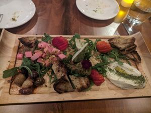 Cheese plate at Plant in Asheville