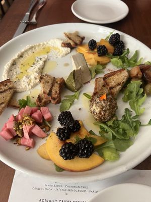 Cheese board  at Plant in Asheville