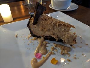 Peanut butter cheesecake at Plant in Asheville
