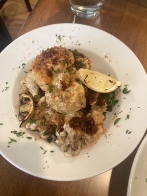 Fried cauliflower   at Plant in Asheville
