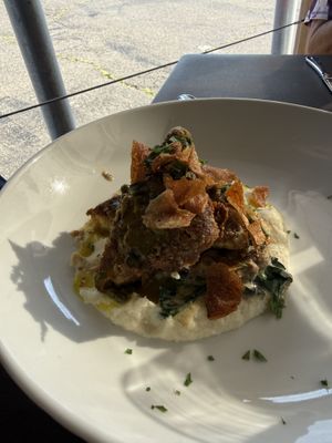 Tofu crusted piccata  at Plant in Asheville