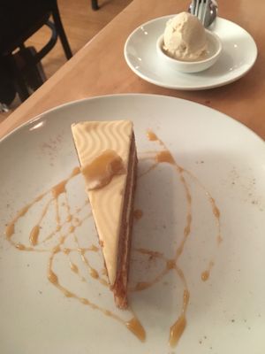 Carrot cake and peanut butter sea salt ice cream at Plant in Asheville