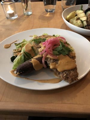 Yummy Seitan tamale at Plant in Asheville