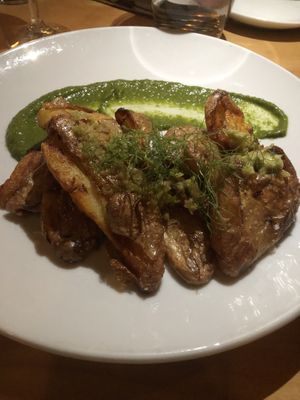 Crispy potatoes at Plant in Asheville