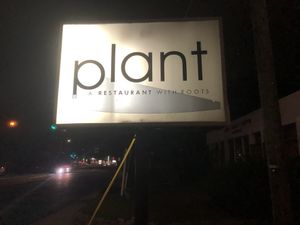 Plant sign at Plant in Asheville