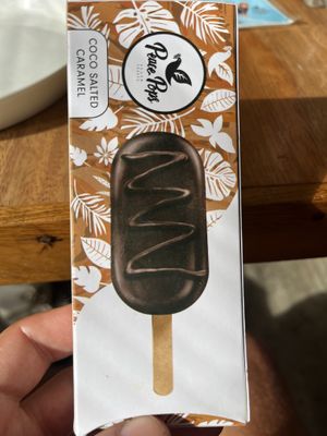 Pricey but delicious coconut ice cream bar  at Juju in 