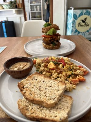 Tofu scramble and Hash Stack  at Juju in 