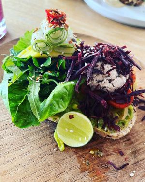 Rainbow on toast  at Juju in 