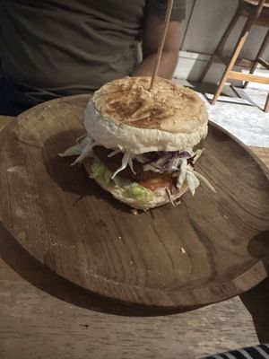 Filet no fish burger  at Juju in 