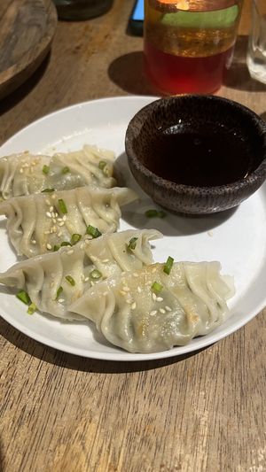 Oyster mushroom dumplings  at Juju in 