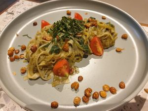 Pesto pasta 75k rp at Juju in 