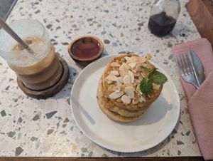 Pineapple pancakes at Juju in 