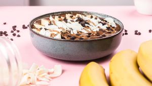 "Choco nicecream" smoothie bowl
 at Nutribowl in Thessaloniki