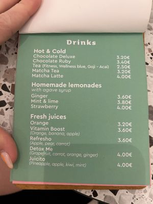 Menu  at Nutribowl in Thessaloniki