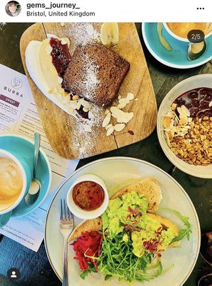 Absolutely delicious vegan brunch   at Burra in Bristol