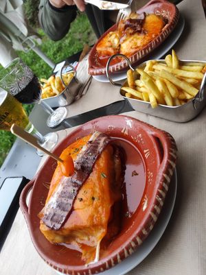 Francesinha vegan at Guará in Vila Nova De Gaia