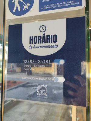 Schedule at Guará in Vila Nova De Gaia