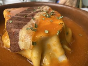 Vegan Francesinha  at Guará in Vila Nova De Gaia