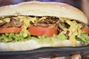 So much like pulled pork! at Slaughterhouse Vegan in Calangute