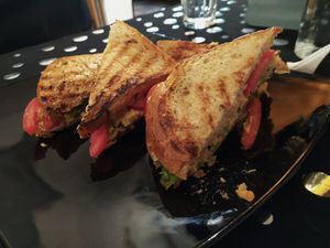 Tuna Melt at Slaughterhouse Vegan in Calangute