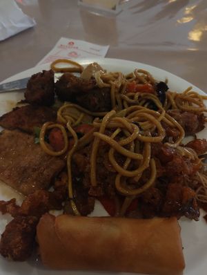 Photo is messy but the flavor is amazing, I swear at Lotus Vegetariano in Sao Paulo