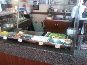 buffet at Lotus Vegetariano in Sao Paulo