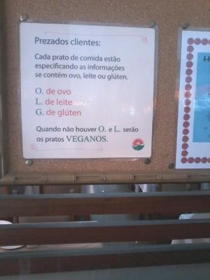 signage at Lotus Vegetariano in Sao Paulo