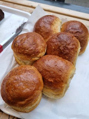 Brioche buns  at Bandit Bakery in Aberdeen