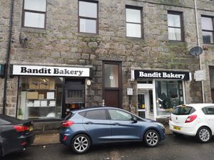 Outside at Bandit Bakery in Aberdeen