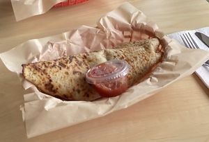 Vegan breakfast burrito (Just Egg, peppers, potatoes, onions, spinach) #Veganuary at Bedrock Eats & Sweets in Memphis