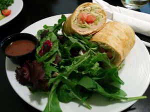 Vegan Turkey Wrap at Red Velvet Cafe - Fashion Show Mall in Las Vegas