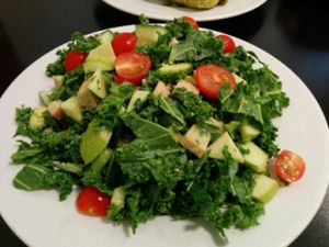 Excellent kyle and green apples salad at Red Velvet Cafe - Fashion Show Mall in Las Vegas