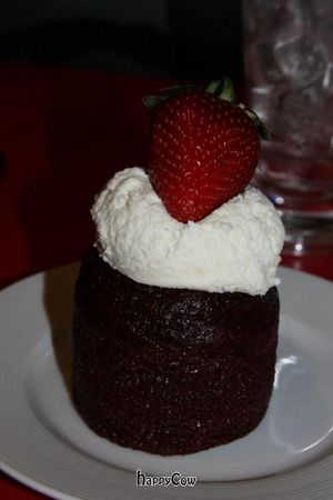 Vegan red velvet cake  at Red Velvet Cafe - Fashion Show Mall in Las Vegas