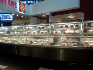 vegan dessert case at Red Velvet Cafe - Fashion Show Mall in Las Vegas