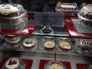 Dessert case at Red Velvet Cafe - Fashion Show Mall in Las Vegas