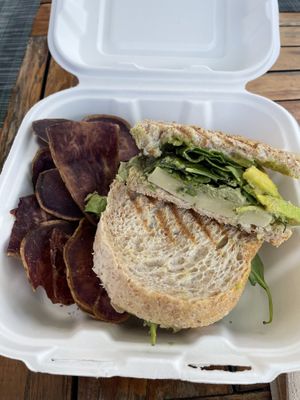 Vegan panini (w/o tomato)  at HĀ Cafe - Formerly Liquid Life in Hilo