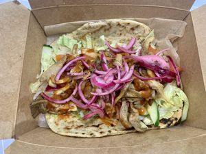 Pulled mushroom kebab   at No8 High St  in Inverurie