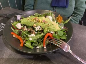 Avocado salad (vegetarian) at The Avocado Show in Leidschendam