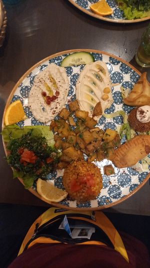 Vegetarian mezze, evening selection at Le Socrate in Nice