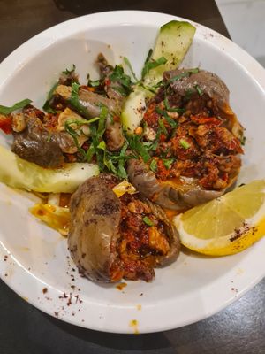 Aubergine pickle at Le Socrate in Nice