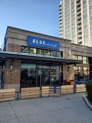 Outside at Blue Sushi Sake Grill in Chicago