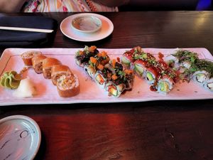 Vegan rolls from our second visit at Blue Sushi Sake Grill in Chicago