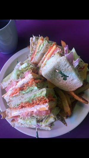 Vegan four star club at Steady Eddy's Cafe at the Market in Flint