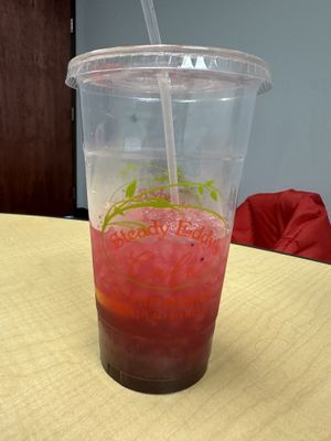 Cherry 🍒 lemonade   at Steady Eddy's Cafe at the Market in Flint
