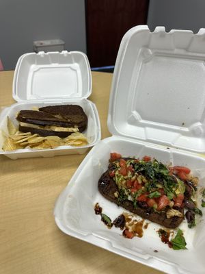 Double lunchh  at Steady Eddy's Cafe at the Market in Flint